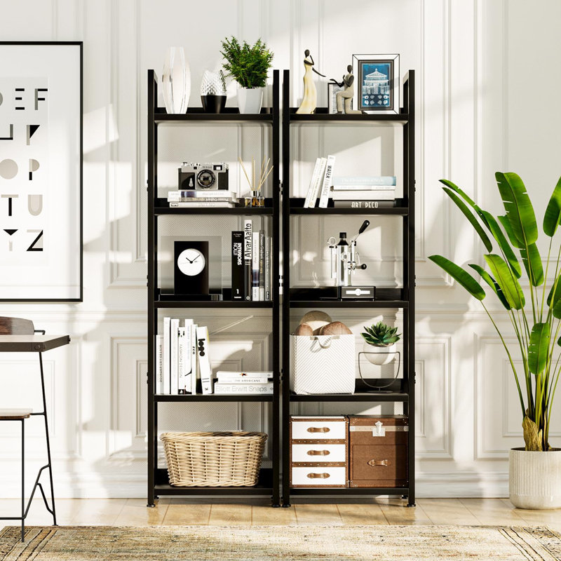 Darabont Bookcase, Black, (5 Shelves) 60.6"H x 23.6"W x 11.8"D
