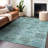 Premium Machine Washable Lisse Teal Rug-1113272316