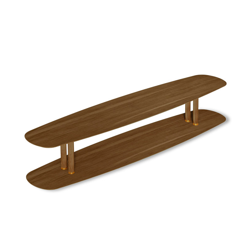 Axis Solid Wood Coffee Table, Walnut