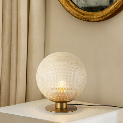 1 - Light Glass Globe Table Lamps