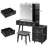 Bloye Vanity Table Stool Set-1249981613