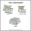 Ensemble d'édredon 5 pièces pour lit double / grand avec coussins décoratifs-128898556-128898561