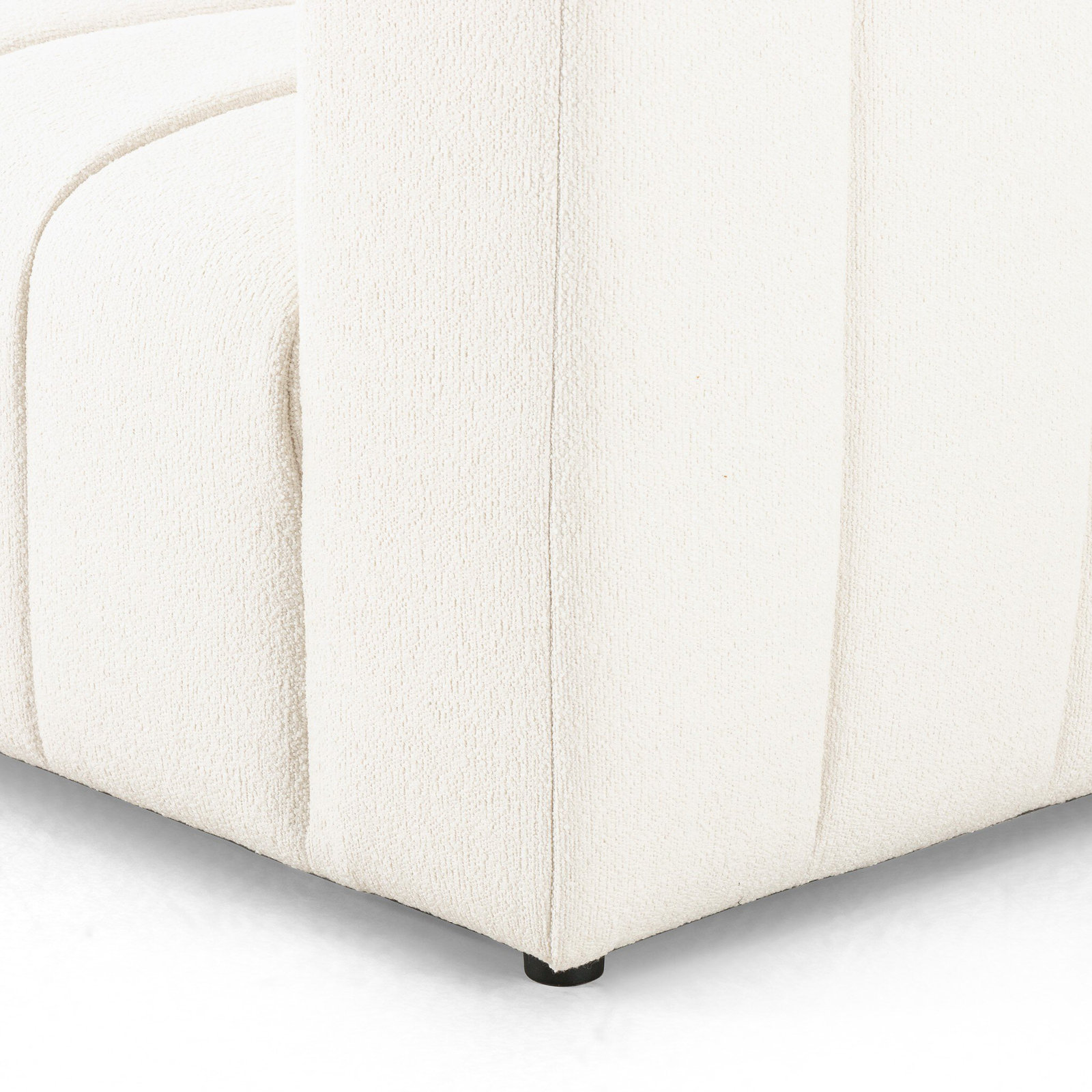 Bowry Channeled Chaise Lounge, Fayette Cloud, Left Hand Facing