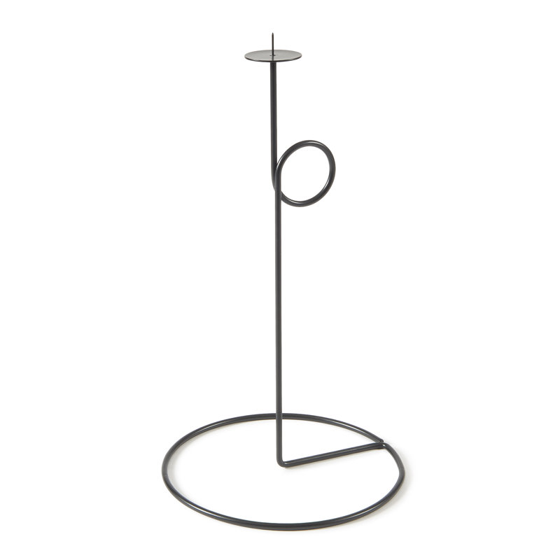 Metal Candlestick, Black
