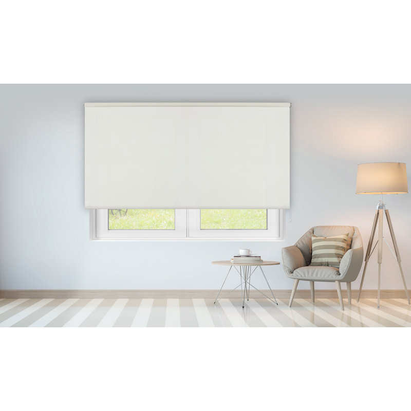 Semi Sheer Roller Shade, White, 250 cm L x 150 cm W