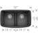 Valea SILGRANIT 32" 50/50 Double Bowl Undermount Kitchen Sink with Low Divide