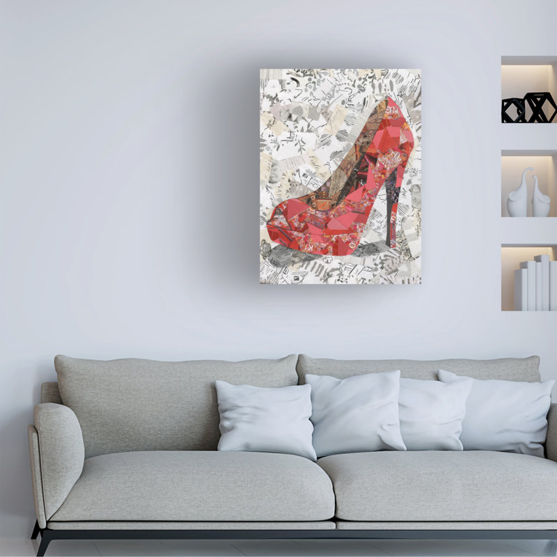 Art mural sur toile Everly Quinn Coco Good Couture Shoes IV WAG37693, H 19 po x l 14 po