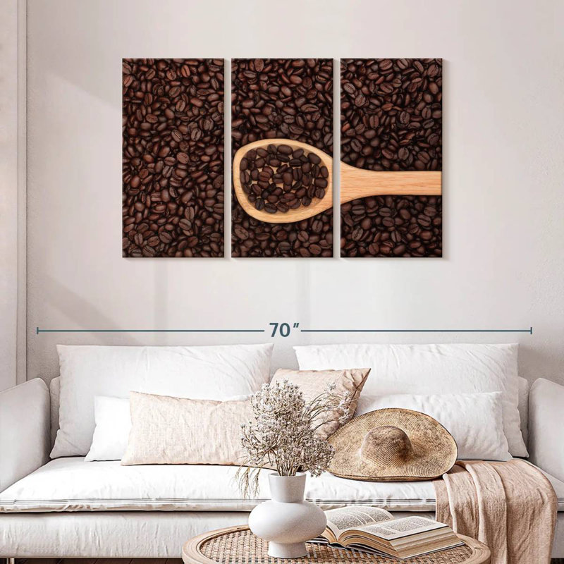 Yarlin Coffee Beans On Spoon, 28" H x 45" W