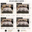 Bliss Complete Bedding Set Floral Grey Duvet Cover Fitted Sheet With Matching Pillow Case-119317712