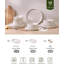 Ensemble 12 pièces de vaisselle en grès, assiette et bols mouchetés, assiettes et bols pour 4 personnes-975241692