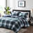  Soft Comforter  , Navy Blue Tone With 2-Inch Flange-120218337