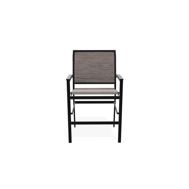 Chaise de café empilable en aluminium Bazza, Noir, James