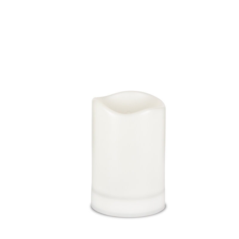 Bougie d'extérieur à énergie solaire à DEL de 8 pouces - Pilier en plastique imperméable avec scintillement doux pour le patio, le jardin et le décor de table