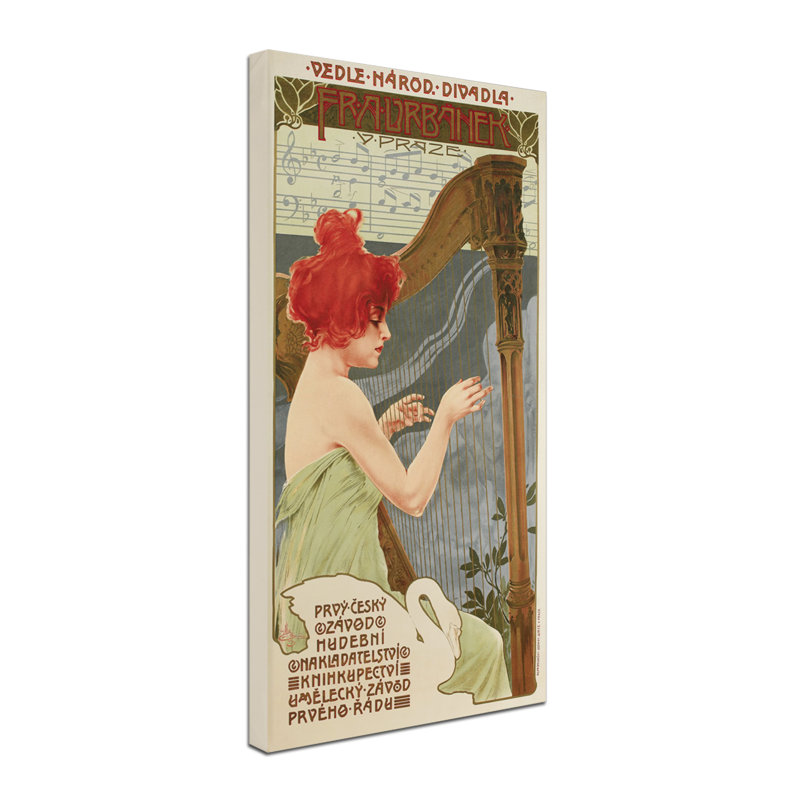 Reproduction d’art sur toile tendue redhead, H 19 po x l 10 po