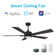 Apex Smart Ceiling Fan With Remote, Light Kit Included, Works With Google Assistant And Amazon Alexa,Siri Shortcut.