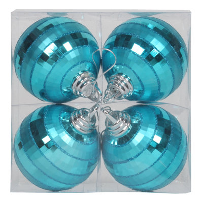Ornement boule de Noël brillant et mat