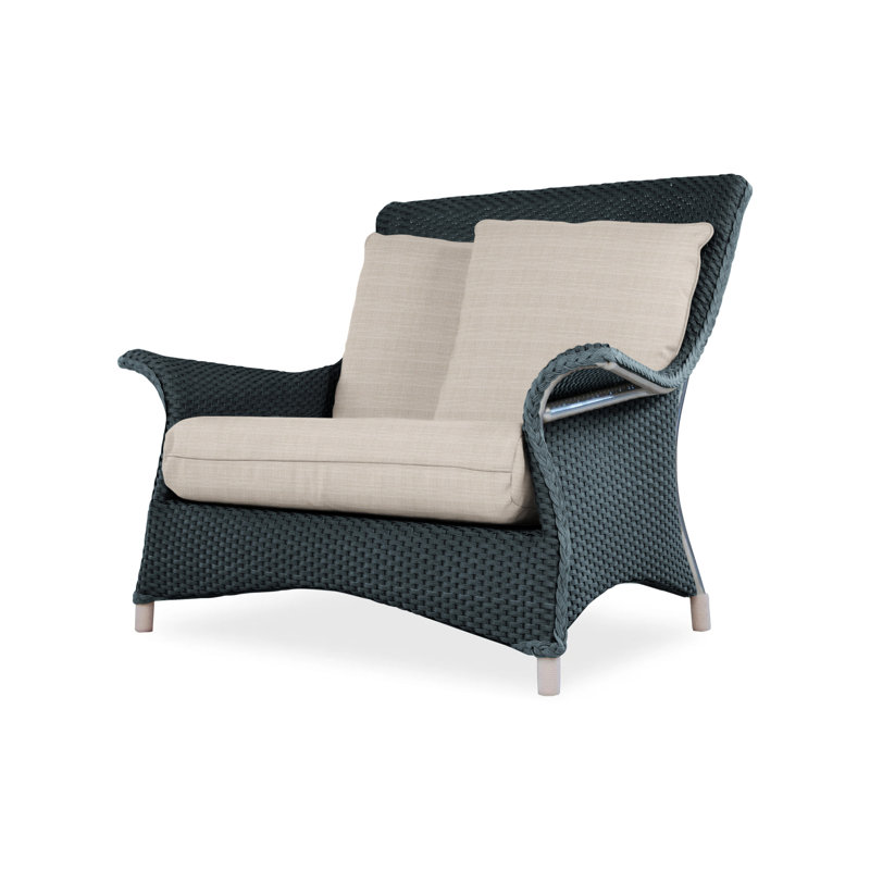 Mandalay Outdoor Lounge Chair, Loveboat Mint, Hickory