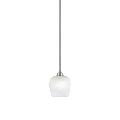 Luminaire suspendu suspendu Paramount avec verre de 6 po