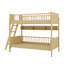 Lit superposé en bois de taille simple, livré avec 3 unités de rangement-2113327266