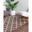 Tapis brun clair à motif géométrique Molly-771404793