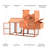20 Square Feet Chicken Coop with Chicken Run For Up To 8 Chickens