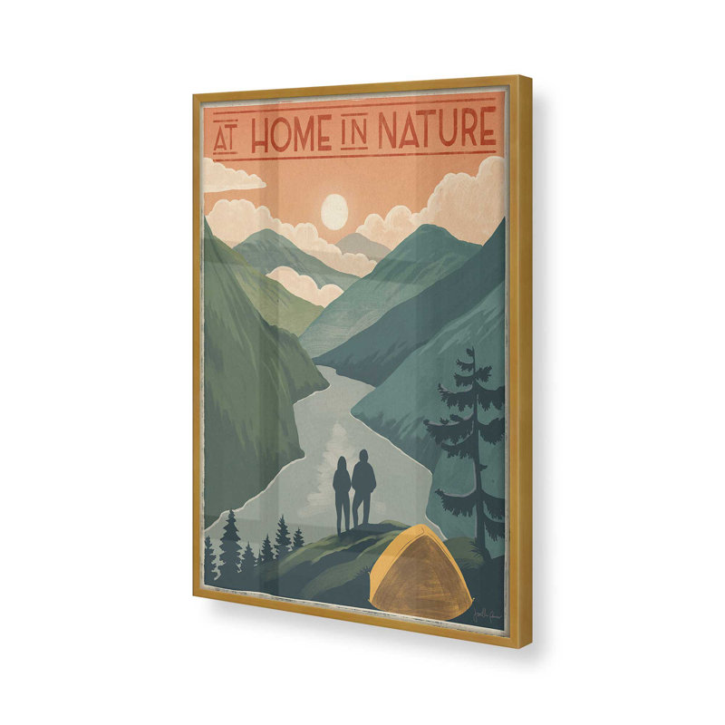 «Back To Nature», Or poli, H 17,25 po x l 13,25 po