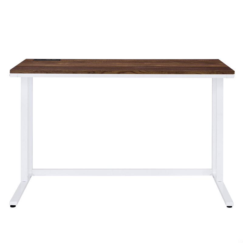 Bureau d'écriture avec port USB, Blanc