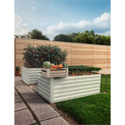 2 pièces 6x3x2pi jardin surélevé galvanisé