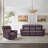 40" Leather Manual Recliner Chair