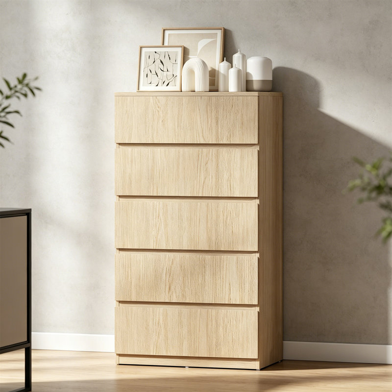 55 cm W Chest of 5 Drawers