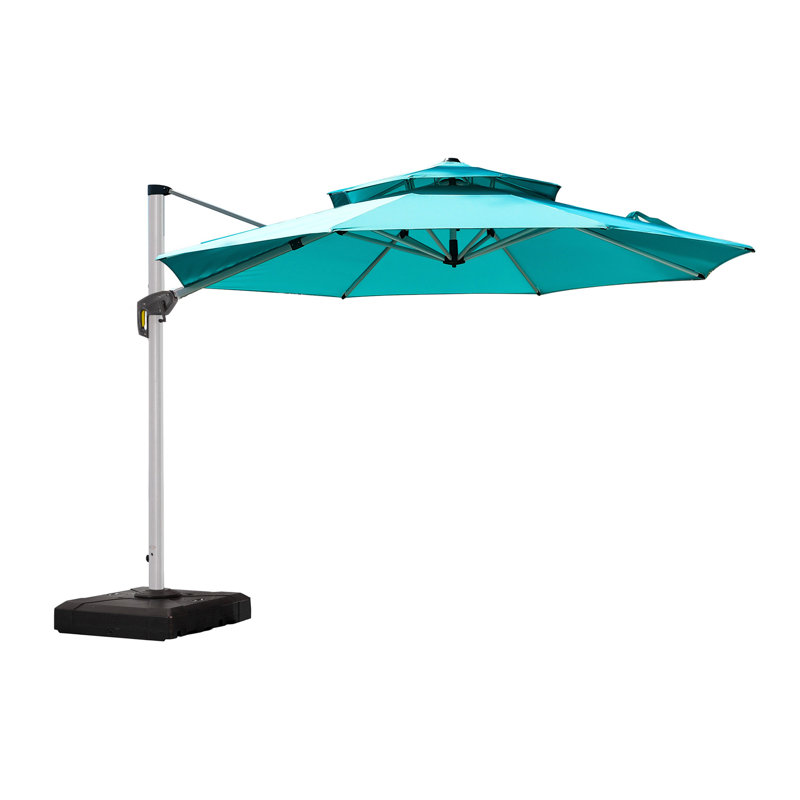 Johnathon 335cm Cantilever Parasol, Turquoise Blue