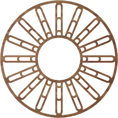 Médaillon de plafond en bois Hale