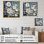 «Ryot White and Blue Flowers Bouquet Elegance», reproduction sur toile-110956228-88531142