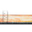 Tapis d'intérieur / extérieur en polypropylène brun / orange tissé à la machine 4 pi 1 po-1072702478