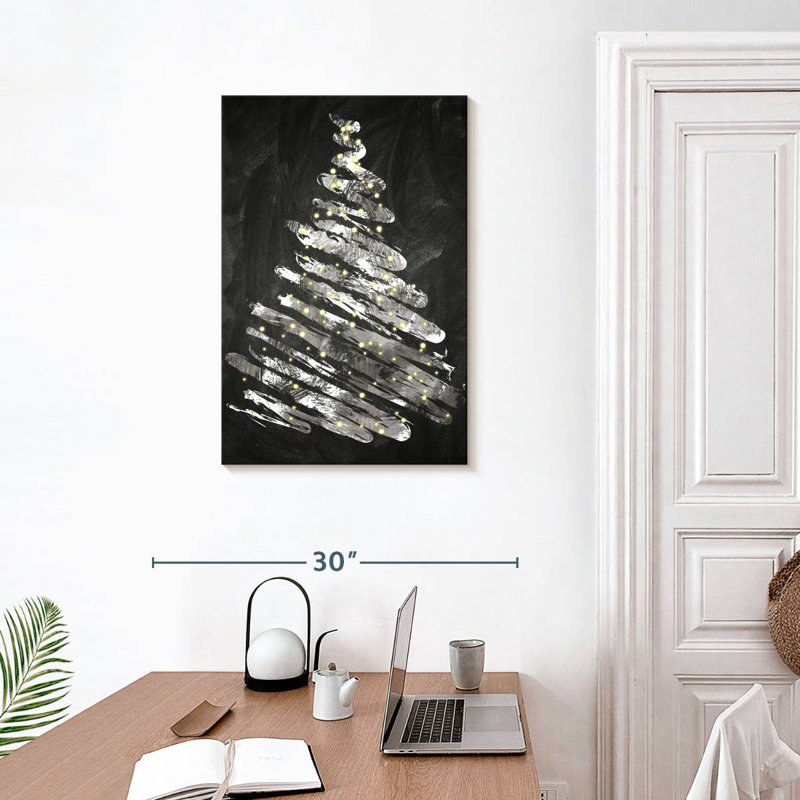 Chalkboard Tree I, 30" H x 20" W