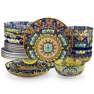 Stoneware Dinnerware Set 24 Piece - Service for 6