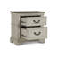 Ensemble de chambre à coucher en bois 3 pièces avec commode et 2 lits Norcross, Ant Blanc