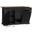 51.2" Kitchen Island with Power Outlet & Drop Leaf, Farmhouse Rolling Kitchen Cart with Trash Storage Cabinet-2091078286