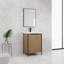 Meuble-lavabo autoportant avec lavabo en résine et rangement pratique - portes à fermeture en douceur 24 po Modern-121054687
