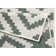 Malta flat-weave rug in green/cream