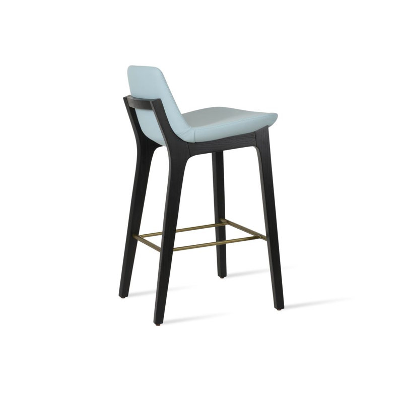 Pera HB Wood Counter, Counter Stool (24" Seat Height), Skyblue PPM