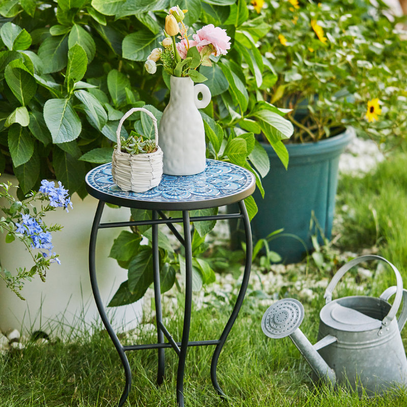 Bribie Patio Side Table, Mandala