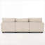 Canapé modulaire en velours moderne à 4 places en U avec repose-pieds et amp; Coussins pour le salon | Beige | Standard-2113524335