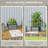Wooden Raised Garden Bed With Trellis, Galvanized Planter Box Elevated Garden Bed For Garden, Patio, Gray-1145400504