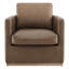 Fauteuil pivotant rembourré avec repose-pieds Bobbi