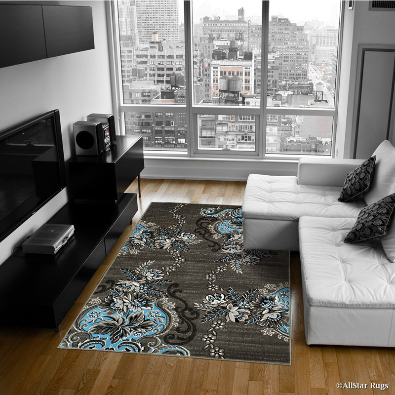 Floral Indoor Rug, 5' x 6'11"