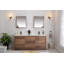 Ensemble de meuble-lavabo double 70,7 po avec miroir Kursty-783002336