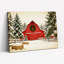 «Winter Barn Scene», art mural-1647878324