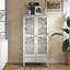 Grande armoire de rangement rustique sculptée-304457184