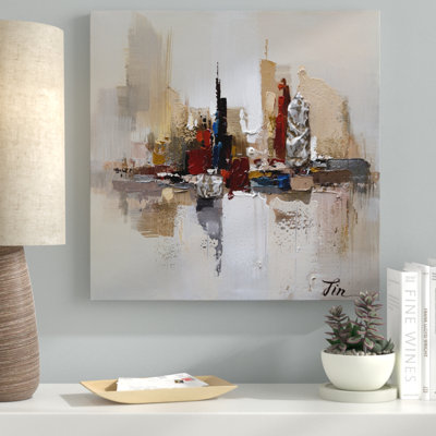 «City Ruins-1», reproduction de peinture à l'huile sur toile tendue